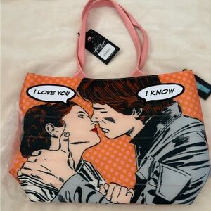 Harveys Pink and Orange Graphic Tote